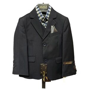 Navy Blue Boys Blazer and Shirt